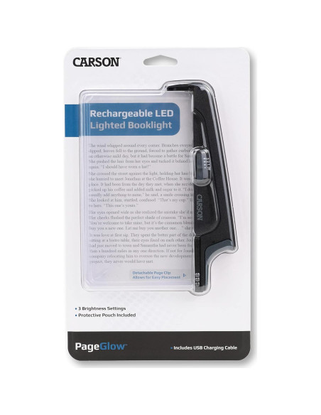 Luz de Lectura Recargable LED Carson PageGlow PG-10R