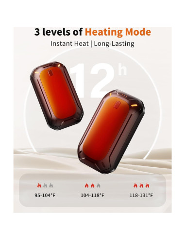 Calentadores de Manos Recargables coldSky OT-107 Doble Cara 4000mAh