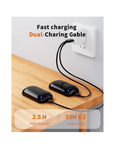 Calentadores de Manos Recargables coldSky OT-107 Doble Cara 4000mAh