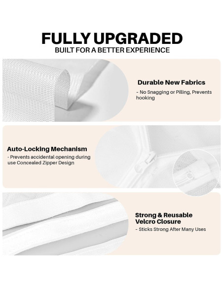 Bolsa para Secar Zapatos NMQHPA 40x40 cm Malla Crema 1 Paquete