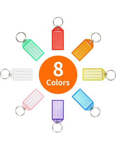 Etiquetas de Llave Cuttte 16 Piezas Plástico 8 Colores 2