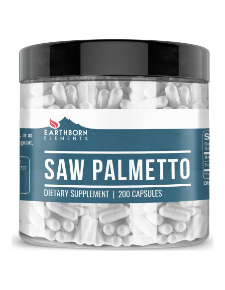 Cápsulas de Saw Palmetto Elementos de la Tierra 200 Unidades