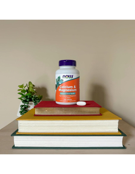 Suplemento de Calcio y Magnesio NOW 2:1 Alta Potencia 100 Tabletas Suplemento de Calcio y Magnesio NOW 2:1 Alta Potencia 100 Tabletas