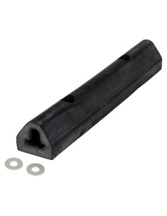 Parachoques de goma Vestil M-2-12 30.48x5.08x4.45 cm Negro