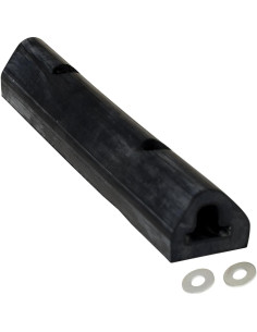 Parachoques de goma Vestil M-2-12 30.48x5.08x4.45 cm Negro 2