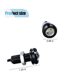 10 Luces LED Ojo de Águila KITUREK 12V Impermeables Rojo 2