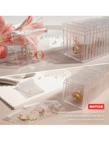 Bolsas de Joyería Transparente HOMEHIVE 20 Pcs Antioxidante