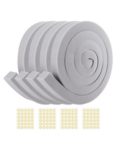 Cinta de Espuma Selladora para Aire Acondicionado moonoom 4 Pcs 2.54cm x 1.98m