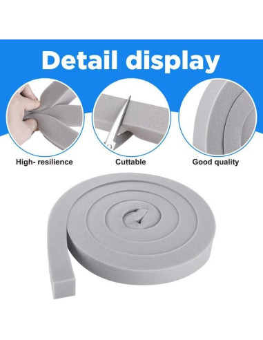 Cinta de Espuma Selladora para Aire Acondicionado moonoom 4 Pcs 2.54cm x 1.98m