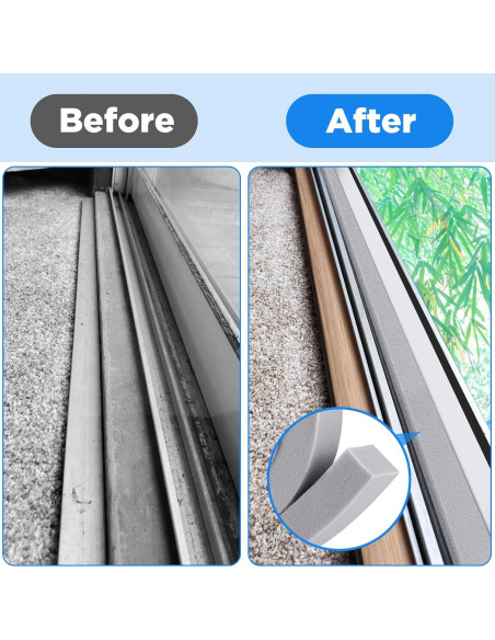 Cinta de Espuma Selladora para Aire Acondicionado moonoom 4 Pcs 2.54cm x 1.98m