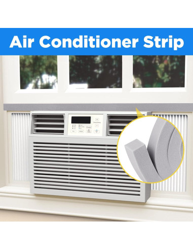 Cinta de Espuma Selladora para Aire Acondicionado moonoom 4 Pcs 2.54cm x 1.98m