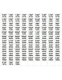 Kit de Capacitores SMD AideTek 0805 - 103 Valores, 50pcs/Valor 2