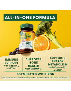 MegaFood Multivitamina para Mujeres 30 Tabletas - Hierro, Vitamina C, D y B 2