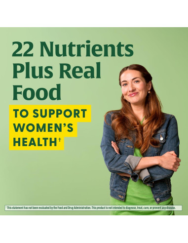 MegaFood Multivitamina para Mujeres 30 Tabletas - Hierro, Vitamina C, D y B