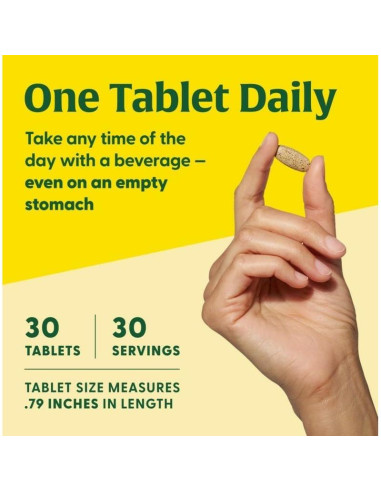 MegaFood Multivitamina para Mujeres 30 Tabletas - Hierro, Vitamina C, D y B