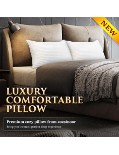 Almohadas COZSINOOR Queen 2 Pack - Transpirables Microfibra 2