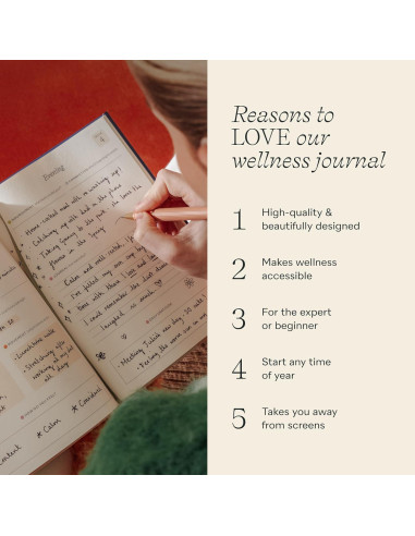 Diario de Bienestar Papier Tapa Dura Beige 21.5x15.3 cm