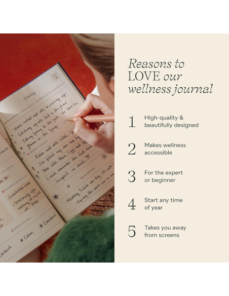 Diario de Bienestar Papier Tapa Dura Beige 21.5x15.3 cm