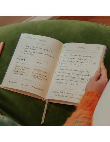 Diario de Bienestar Papier Tapa Dura Beige 21.5x15.3 cm