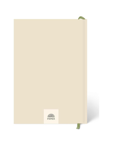 Diario de Bienestar Papier Tapa Dura Beige 21.5x15.3 cm
