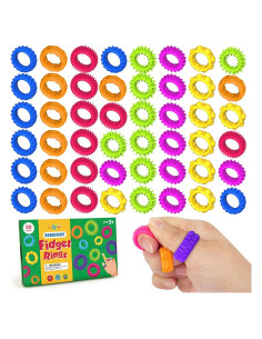 Anillos Sensoriales Antiestrés KLT - Paquete de 50 Unidades