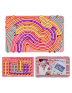 Tablero Sensorial Antiestrés SPKWIS Rosa 16.5x11.2cm para Niños