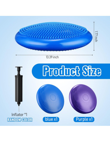 Cojines Inestables Outus 34 cm para Niños - 2 Pcs con Bomba