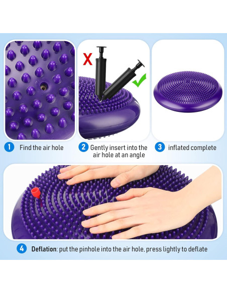 Cojines Inestables Outus 34 cm para Niños - 2 Pcs con Bomba