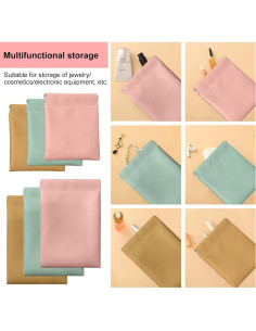 6 Bolsas de Viaje de Joyería PU Muchly - Organizador Compacto 2