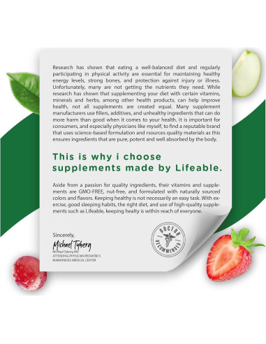 Gomas de Vitamina D Sin Azúcar Lifeable 5000 UI 90 Gomas