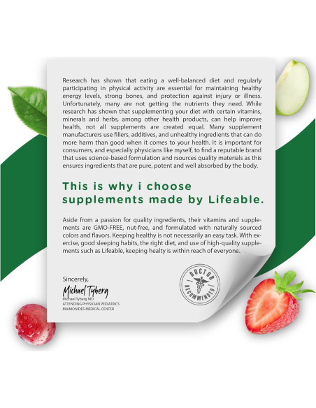 Gomas de Vitamina D Sin Azúcar Lifeable 5000 UI 90 Gomas