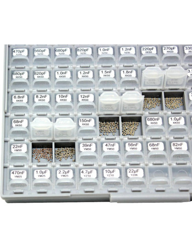 Kit de Capacitores SMD AideTek 0805 - 103 Valores, 50pcs/Valor