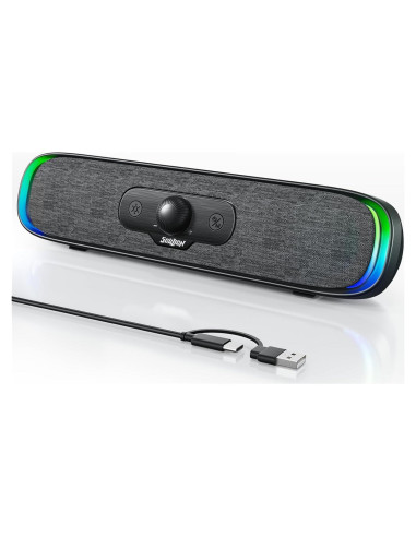 Altavoces Bluetooth Soulion R200 con Luz LED y USB