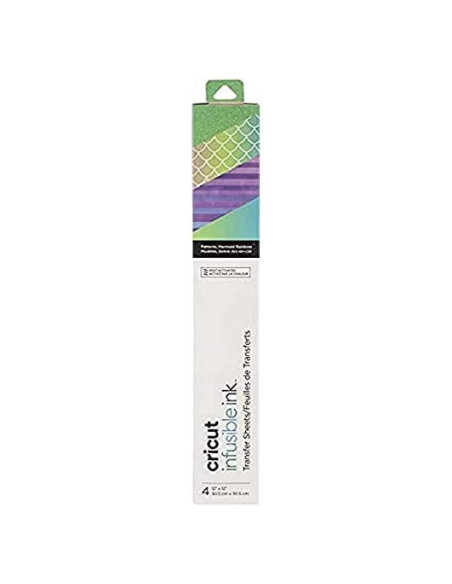 Hojas de Transferencia Tinta Infusible Cricut Sirena - 4 Hojas 30.5x30.5cm