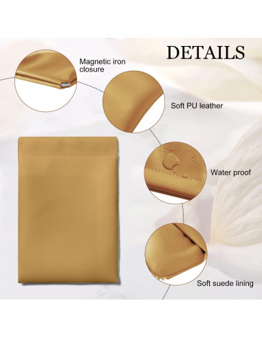 6 Bolsas de Viaje de Joyería PU Muchly - Organizador Compacto