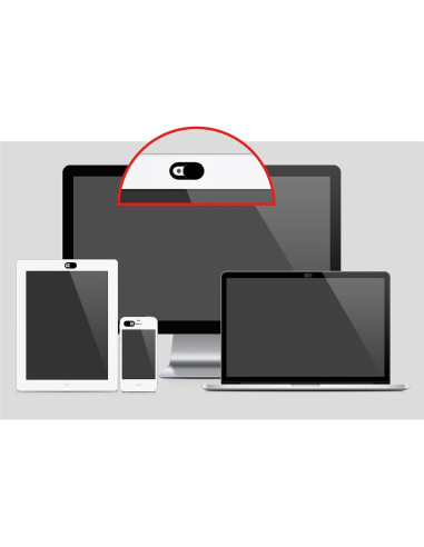 Cubierta de Webcam TENOC 5 Pcs Protección Privacidad Negro