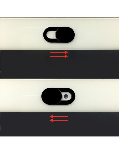 Cubierta de Webcam TENOC 5 Pcs Protección Privacidad Negro