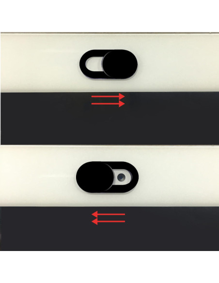 Cubierta de Webcam TENOC 5 Pcs Protección Privacidad Negro