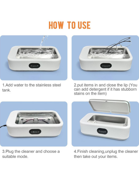 Máquina de Limpieza Ultrasónica MTWML 640ml 40W 49kHz