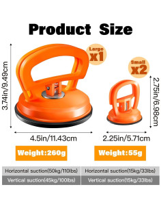 Kit Extractor de Abolladuras para Automóviles 3 Piezas - Lorenzetti 2