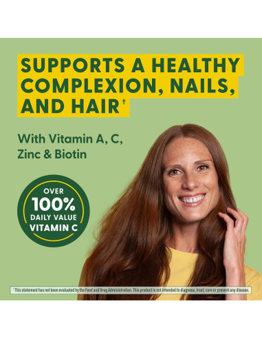 MegaFood Piel, Uñas y Cabello 90 Tabletas - Vegano - Biotina, Vitaminas