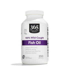 Aceite de Pescado 1000 Mg 365 por Whole Foods 250 Cápsulas