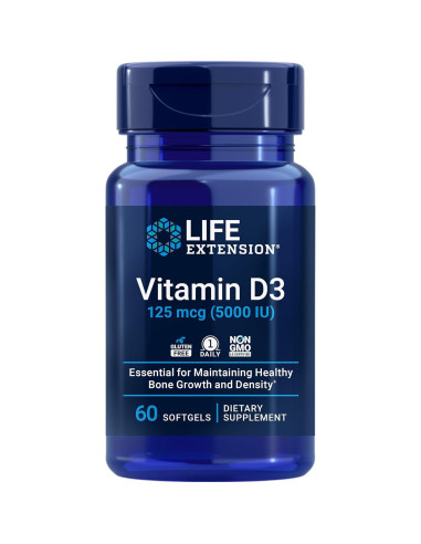 Suplemento Life Extension Vitamina E 268mg + D3 125mcg