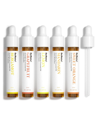 Juego de Aceites Esenciales Cítricos Benatu 10ml - 5 Paquetes