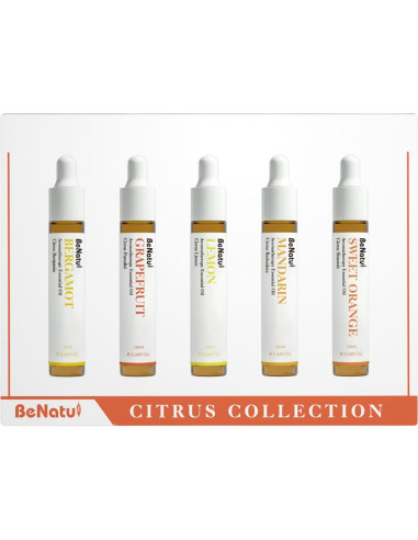 Juego de Aceites Esenciales Cítricos Benatu 10ml - 5 Paquetes