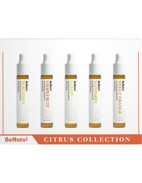Juego de Aceites Esenciales Cítricos Benatu 10ml - 5 Paquetes