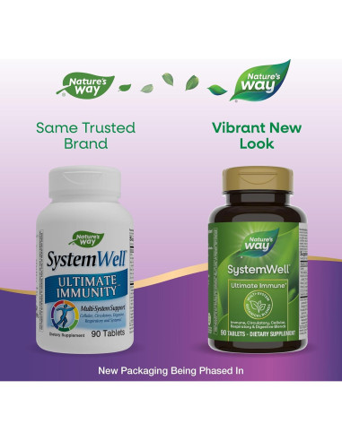 Tabletas Inmunológicas Nature's Way 90 Unidades Vitaminas A, C, D, Zinc