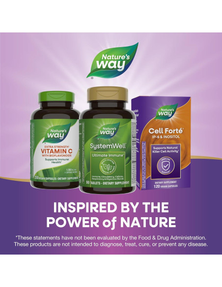 Tabletas Inmunológicas Nature's Way 90 Unidades Vitaminas A, C, D, Zinc
