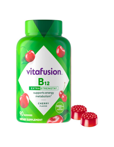 Gomas de Vitamina B12 Vitafusion 90 Unidades Sabor Cereza