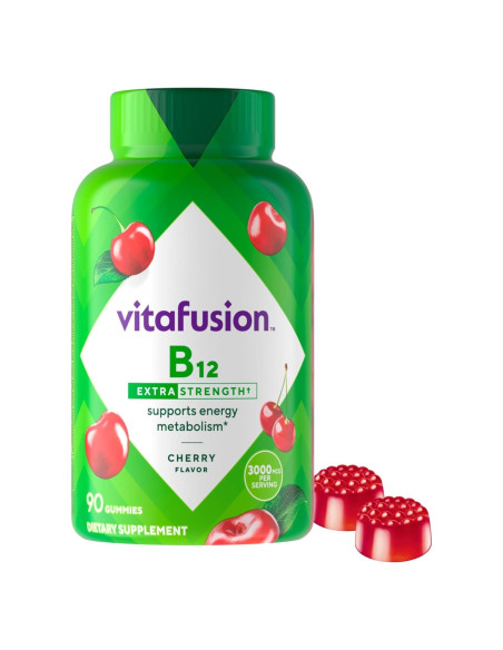 Gomas de Vitamina B12 Vitafusion 90 Unidades Sabor Cereza